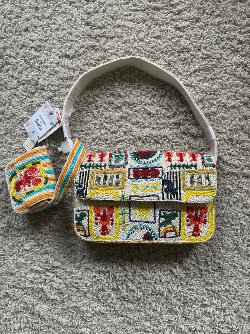 Viral Mommy and Me Lobster Beaded Bag